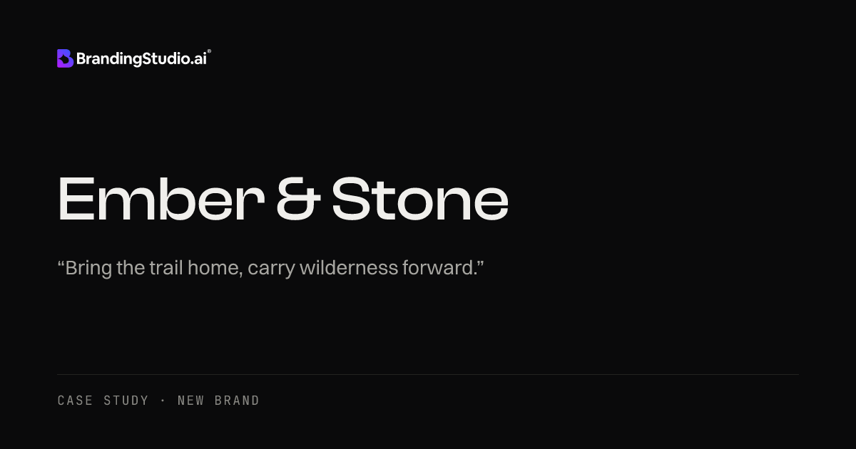 Ember & Stone Brand Creation Case Study | BrandingStudio.ai